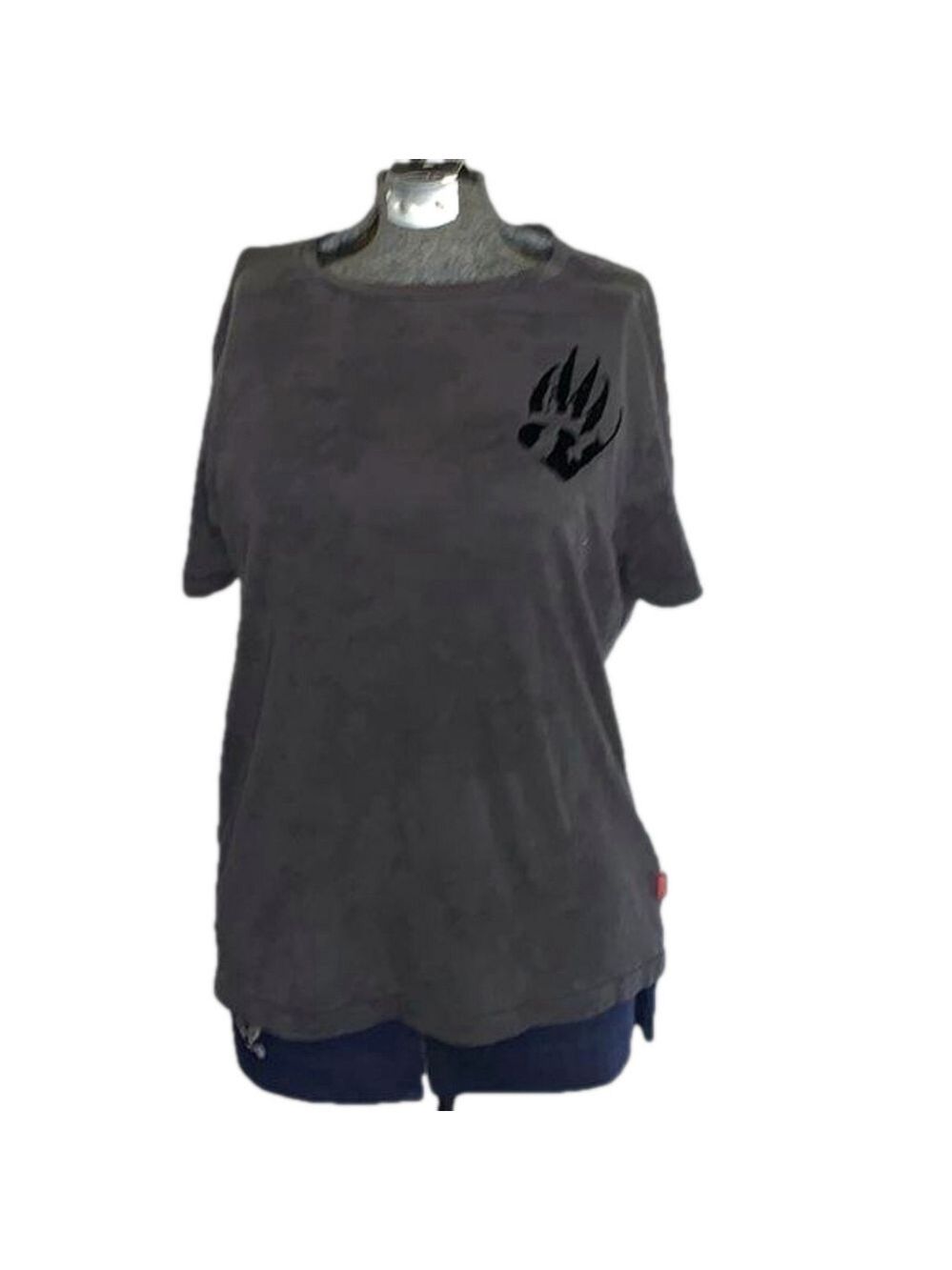 BOSS Hugo Boss Grey Paw Print T-Shirt Medium